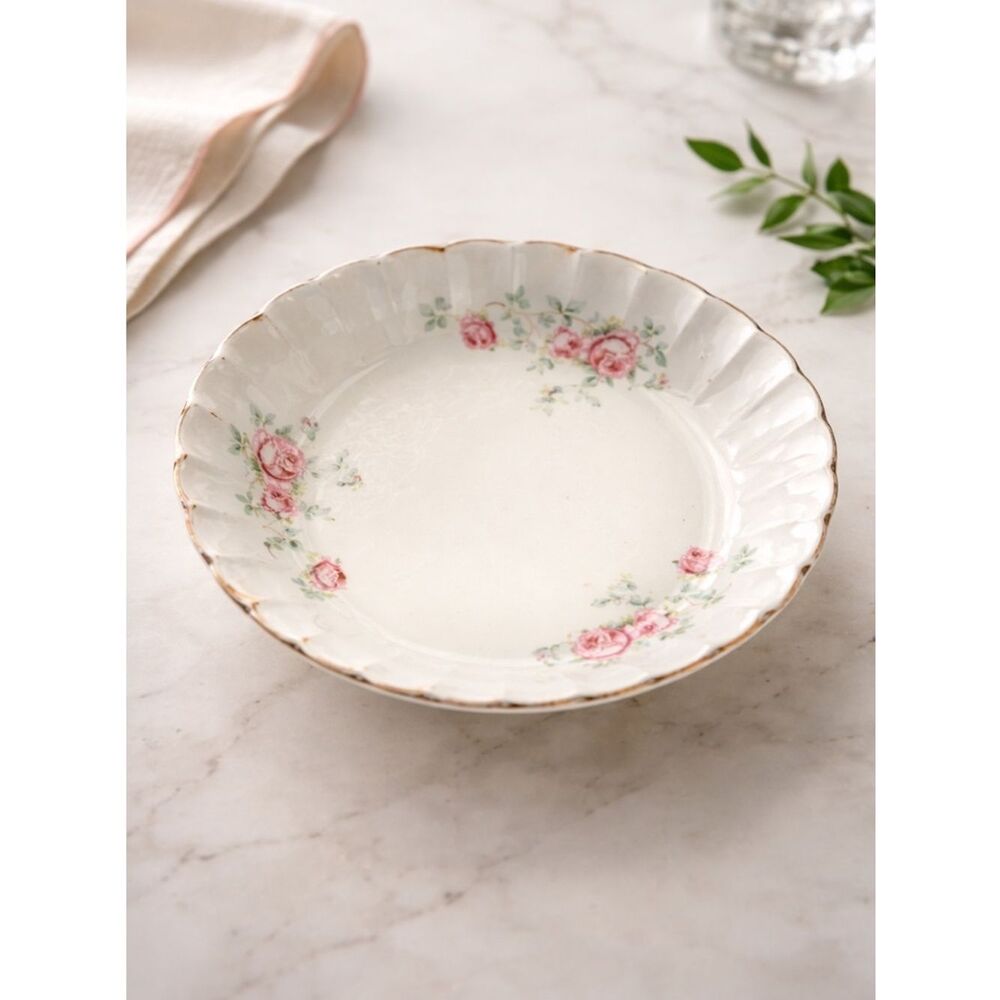VINTAGE WS George Rose Pattern Bread & Butter Porcelain Plate